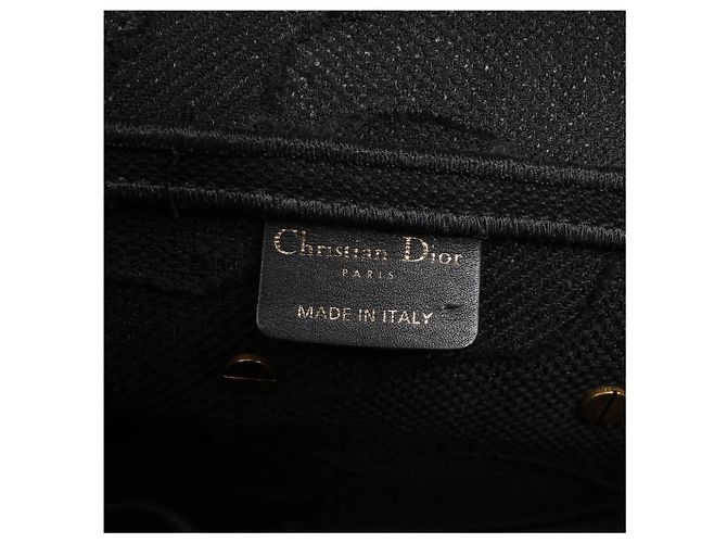 Borsa Classica Saddle Dior in Tela Nera - vista 18