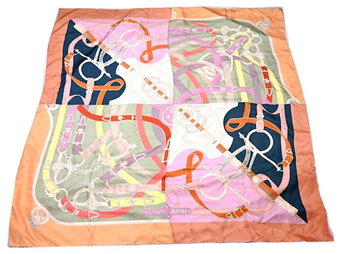 Hermès Sciarpa in seta da donna Hermes Carre Geant 140 CAVALC Multicolore - vista 2