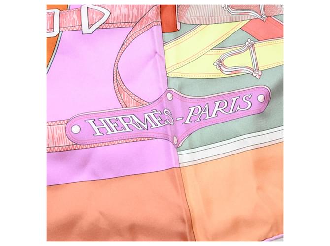 Hermès Sciarpa in seta da donna Hermes Carre Geant 140 CAVALC Multicolore - vista 3