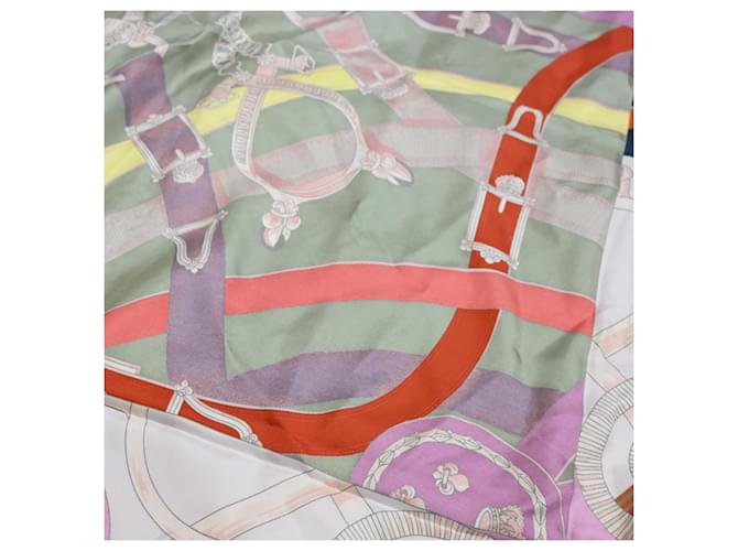 Hermès Sciarpa in seta da donna Hermes Carre Geant 140 CAVALC Multicolore - vista 5