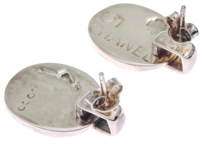 Orecchini Chanel Clover No. 5 per donne, in argento sterlingo 925 - vista 3