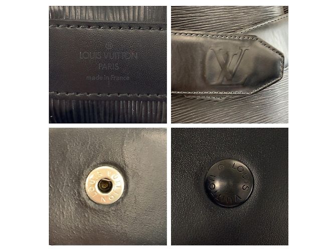 Sac à épaule PM en cuir Epi noir Louis Vuitton - vue 3