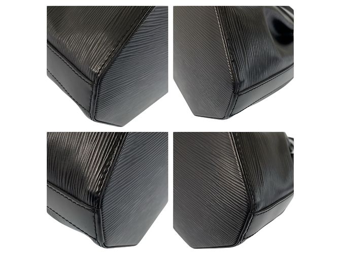Sac à épaule PM en cuir Epi noir Louis Vuitton - vue 4