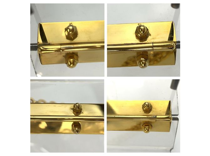Borsa a spalla Salvatore Ferragamo Gancini con hardware dorato trasparente - vista 6