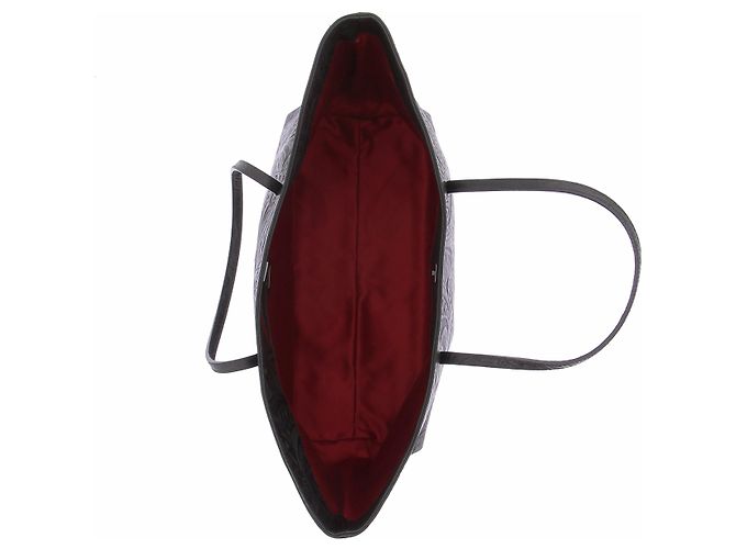Fendi Handtasche aus schwarzem gemustertem Leder - Ansicht 6