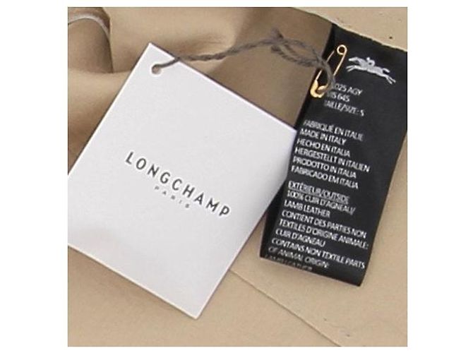 Chaqueta Longchamp de cuero dorada con charreteras Dorado - vista 6