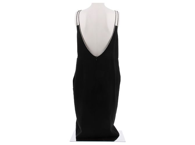 Céline Vestido largo negro de seda - vista 2