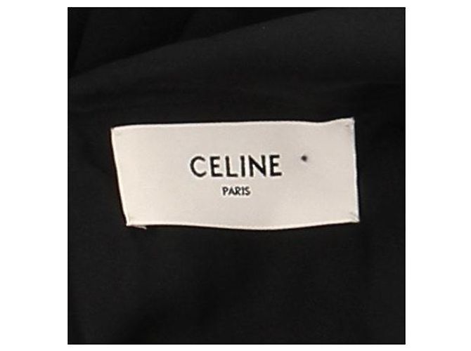 Céline Vestido largo negro de seda - vista 5