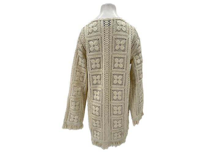 Vestido de ganchillo Isabel Marant Pour H&M Beige Algodón M - vista 2