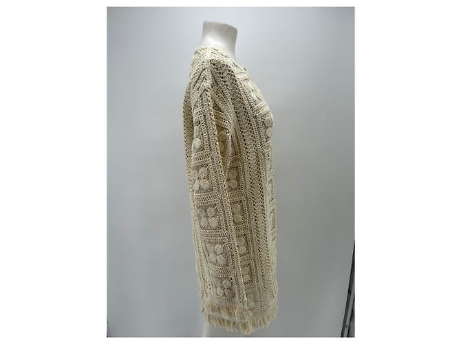 Vestido de ganchillo Isabel Marant Pour H&M Beige Algodón M - vista 3
