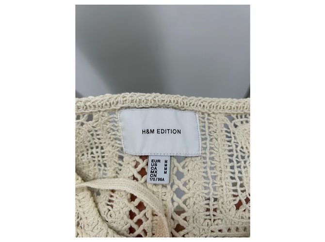 Vestido de ganchillo Isabel Marant Pour H&M Beige Algodón M - vista 7