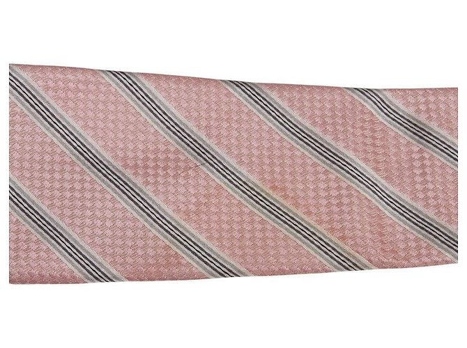 Louis Vuitton Silk Tie Brown Pink - view 2
