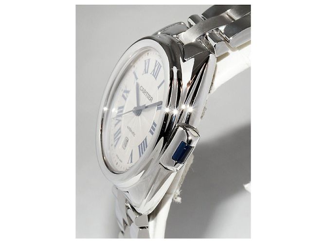 Reloj automático Clé de Cartier con esfera plateada WSCL0005 Plata - vista 3