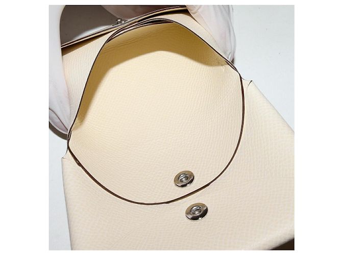 Porta-cartões e moedas Calvi Duo Epsom da Hermès Branco - vista 4