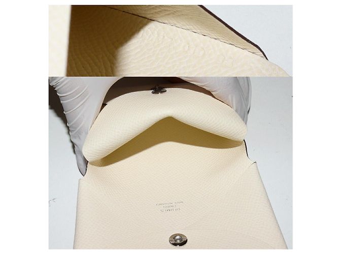 Porta-cartões e moedas Calvi Duo Epsom da Hermès Branco - vista 5