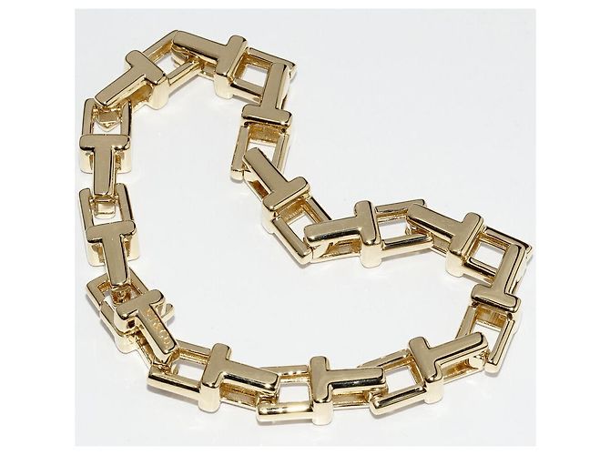 Tiffany & Co Bracciale Catena Tiffany T Au750 D'oro - vista 3