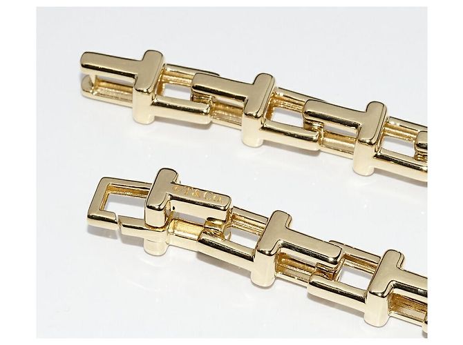Tiffany & Co Bracciale Catena Tiffany T Au750 D'oro - vista 4