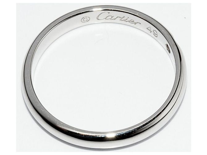 Love Cartier 1895 Ehering aus Pt950 mit Diamant, Größe 49 Silber - Ansicht 3