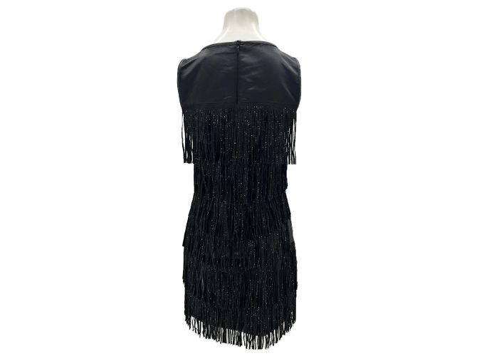 Karl Lagerfeld Kleid mit Fransen Schwarz - Ansicht 2
