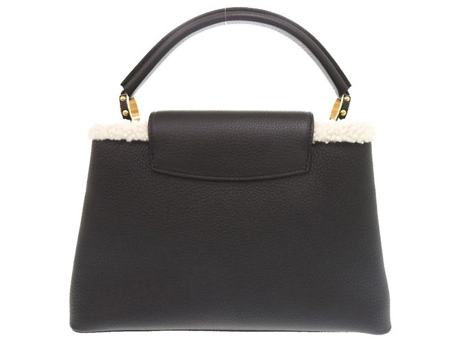 Louis Vuitton Capucines MM Schwarze Handtasche - Ansicht 3
