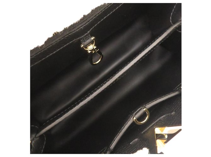 Louis Vuitton Capucines MM Schwarze Handtasche - Ansicht 8