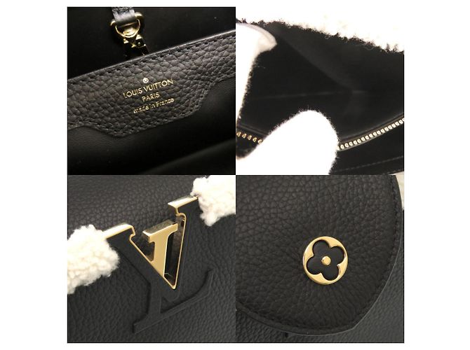 Louis Vuitton Capucines MM Schwarze Handtasche - Ansicht 9
