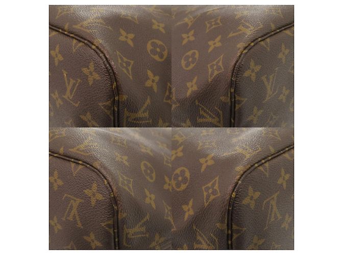 Louis Vuitton Neverfull MM Monogram Tote Bag Braun - Ansicht 4