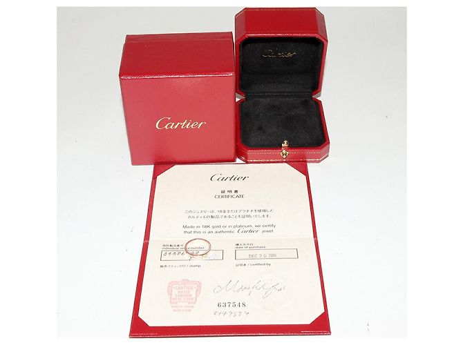 Diamantring aus Roségold C de Cartier Au750 Größe 48 Golden - Ansicht 3