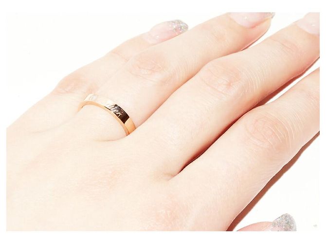 Diamantring aus Roségold C de Cartier Au750 Größe 48 Golden - Ansicht 6