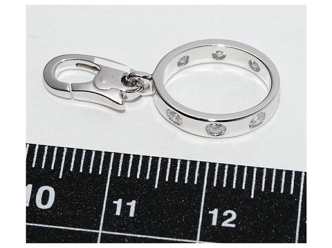 Cartier Pendente Charm Baby Love in K18WG con Diamanti Completi Argento - vista 4