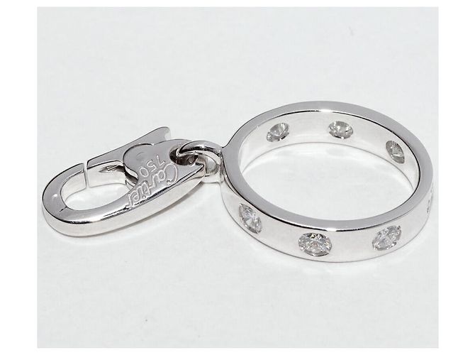 Cartier Pendente Charm Baby Love in K18WG con Diamanti Completi Argento - vista 5