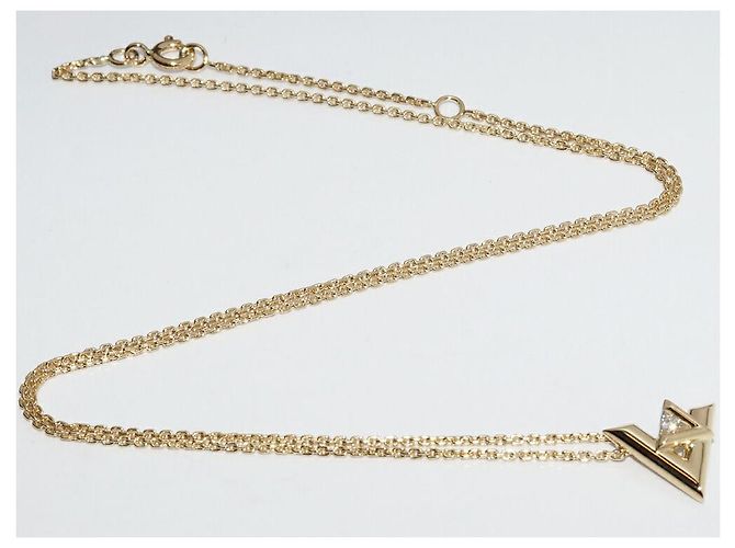 Louis Vuitton Collar Péndulo LV Volt One PM en Oro Amarillo de 18K Q93805 Dorado - vista 4