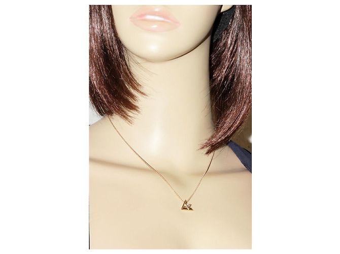Louis Vuitton 18K Roségold Volt One PM Anhänger Halskette Q93813 Golden - Ansicht 2