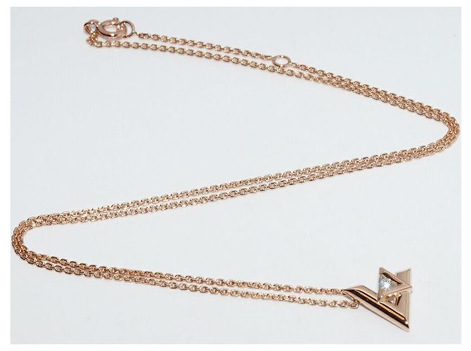 Louis Vuitton 18K Roségold Volt One PM Anhänger Halskette Q93813 Golden - Ansicht 4