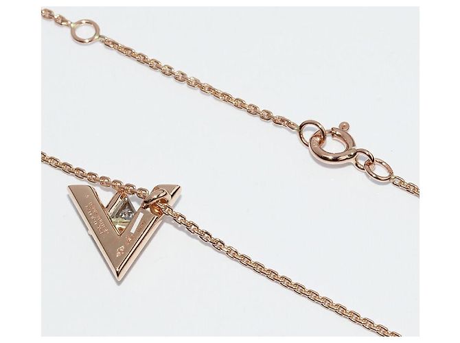 Louis Vuitton 18K Roségold Volt One PM Anhänger Halskette Q93813 Golden - Ansicht 5