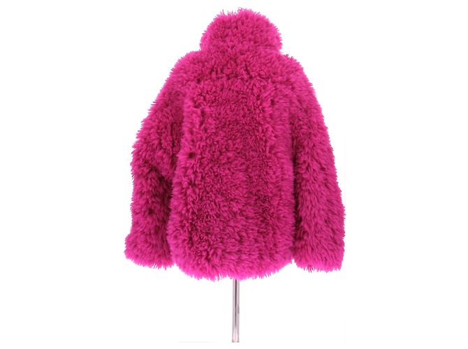 Goldbergh Chaqueta rosa chicle con piel - vista 2