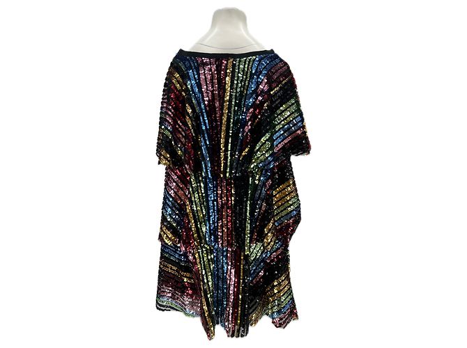 Autre Marque Robe t shirt à sequins multicolor Multiple colors - view 2