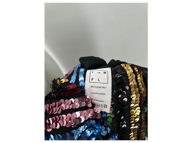 Autre Marque Robe t shirt à sequins multicolor Multiple colors - view 6
