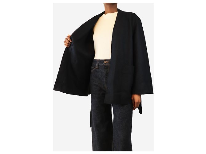 Soeur Navy Balme Mantel - Größe UK 6 Blau - Ansicht 3