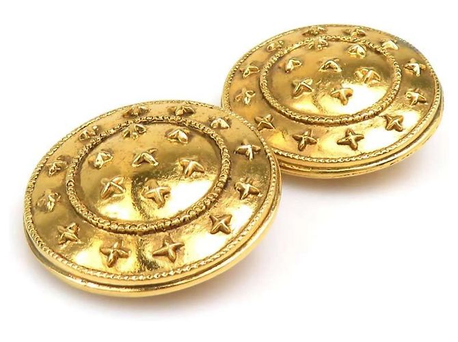 Chanel Gold Clip Ohrringe Golden - Ansicht 4