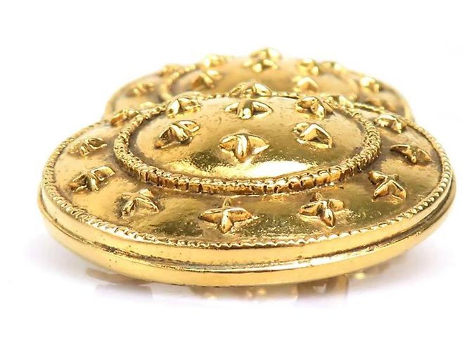 Chanel Gold Clip Ohrringe Golden - Ansicht 5