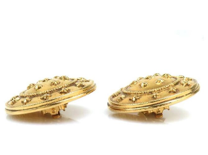 Chanel Gold Clip Ohrringe Golden - Ansicht 6