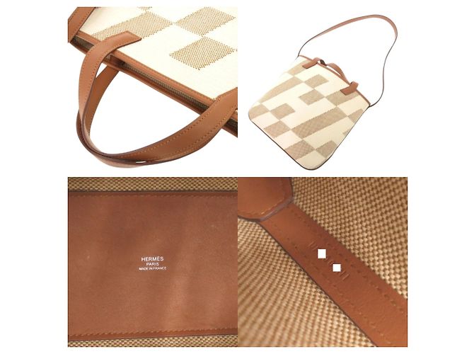 Borsa Tote/Borsa a Spalla H Ambier PM di Hermès D'oro - vista 7