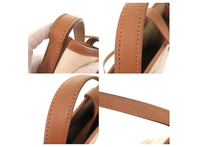 Borsa Tote/Borsa a Spalla H Ambier PM di Hermès D'oro - vista 8