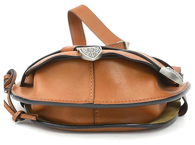 Borsa a Spalla in Pelle Loewe Marrone - vista 4