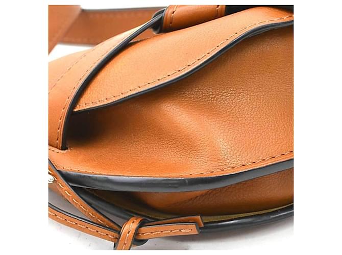 Borsa a Spalla in Pelle Loewe Marrone - vista 7