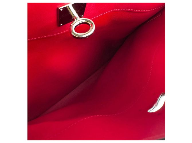 Borsa in pelle City Steamer MM di Louis Vuitton Rosso - vista 13