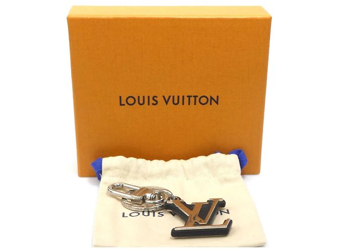Charm per borsa in metallo nero e argento Louis Vuitton - vista 10