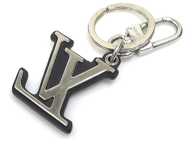 Charm per borsa in metallo nero e argento Louis Vuitton - vista 4