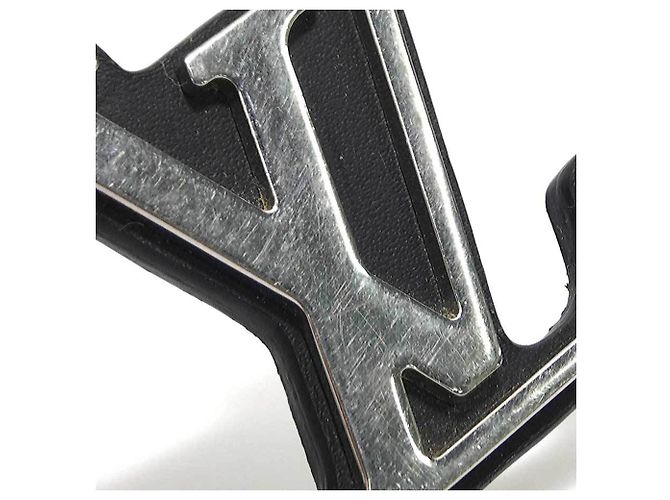 Charm per borsa in metallo nero e argento Louis Vuitton - vista 6